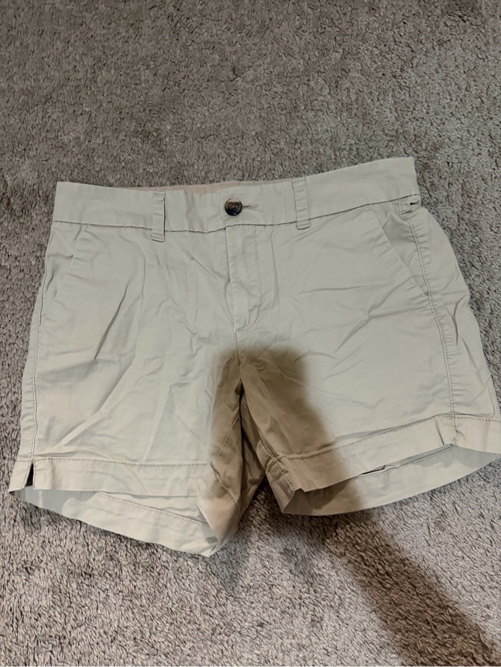 Old Navy Beige High-Waist Casual Shorts